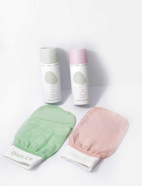 Coffret - Duo gant exfoliant en soie corps